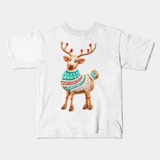 Gingerbread Reindeer Kids T-Shirt